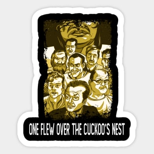 Championing Madness Cuckoo's T-Shirts, McMurphy's Defiant Style for the Modern Nonconformist Sticker